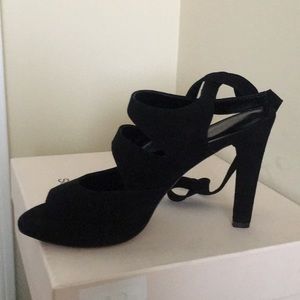 Barney’s New York peep toe wrap around sandal. NWT